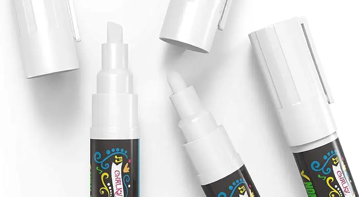 white chalk markers